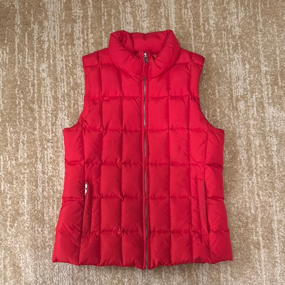 Gap Red Puffer Vest for Women |  Size SM